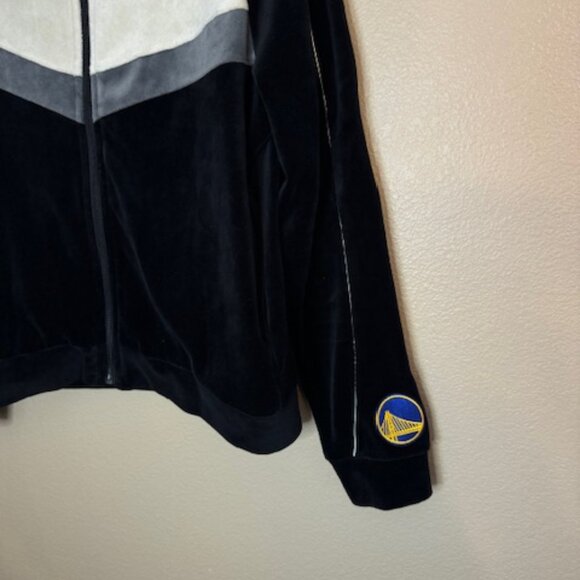 Womens Lusso Golden State Warriors Colorblock Raglan Zip Jacket sz Medium EUC - Picture 5 of 6